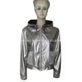 Woman pu leather jacket casual long sleeve